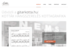 Tablet Screenshot of gitarkotta.hu